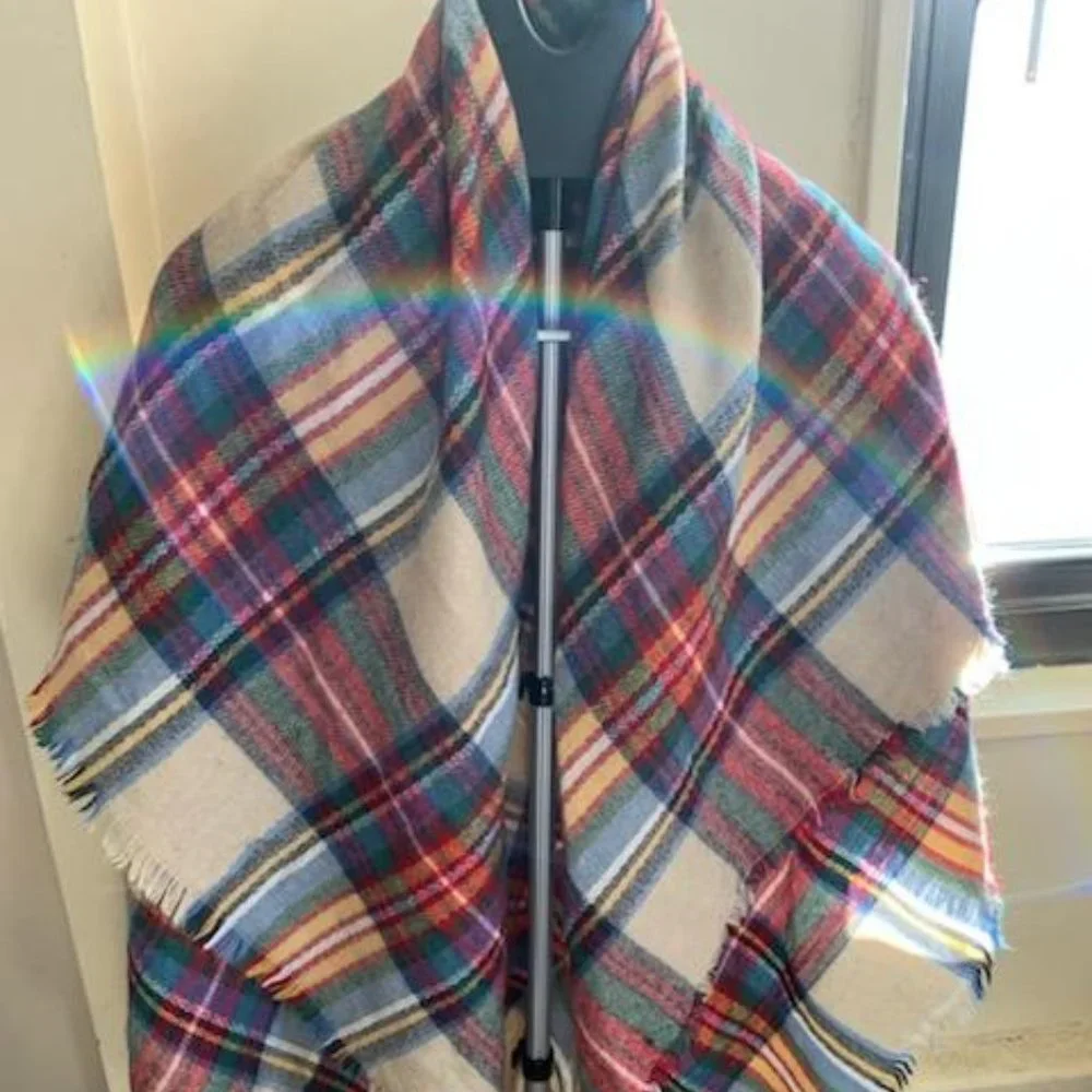 Stunning Plaid Scarf- Pashmina